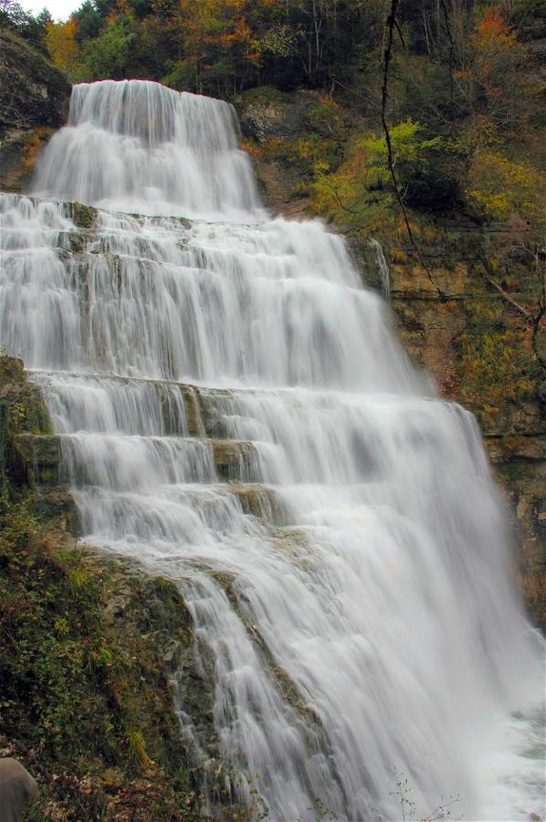 Grimont Gite Au Calme Grand Terrain Circuit Cascades Du Herisson Saugeot Exterior photo